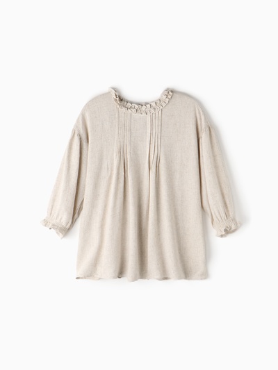 Платье для девочки «Крошка Я» Linen, рост 80-86 см, бежевое