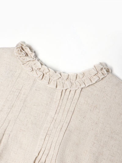 Платье для девочки «Крошка Я» Linen, рост 80-86 см, бежевое