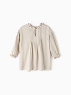 Платье Крошка Я Linen, рост 86-92 см, бежевое 10546716 - фото 14330624