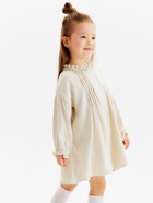 Платье Крошка Я Linen, рост 86-92 см, бежевое 10546716 - фото 13880723