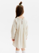 Платье Крошка Я Linen, рост 86-92 см, бежевое 10546716 - фото 13880725