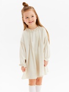 Платье Крошка Я Linen, рост 86-92 см, бежевое 10546716 - фото 14330619