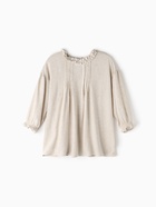 Платье Крошка Я Linen, рост 86-92 см, бежевое 10546716 - фото 14330620