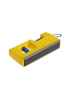 Уровень пластиковый магнитный ТУНДРА, мини, 2 глазка, 100 мм - Фото 5