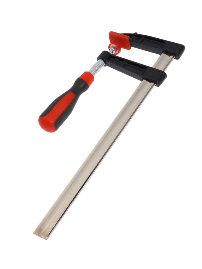 Струбцина F-образная усиленная ТУНДРА, тавровый профиль, 2К рукоятка, 300×80×380 мм - Фото 1