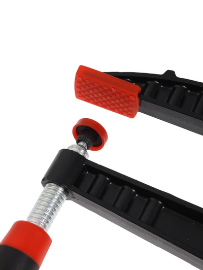 Струбцина F-образная усиленная ТУНДРА, тавровый профиль, 2К рукоятка, 500×120×590 мм