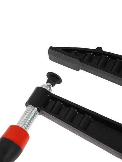 Струбцина F-образная усиленная ТУНДРА, тавровый профиль, 2К рукоятка, 500×120×590 мм