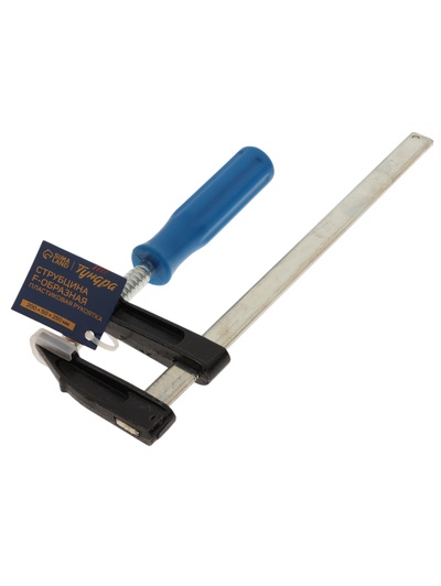 Струбцина F-образная ТУНДРА, пластиковая рукоятка, 200×50×250 мм