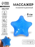 Массажёр реабилитационный, 30 кг, d=8 см, синий - Фото 1