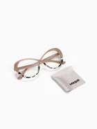 Очки женские имиджевые, прозрачные, дужка 14.2 см, ширина 14.1 см, линза 5.4×6.9 см - Фото 4