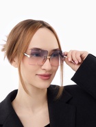 Очки солнцезащитные женские NO, линза 5.2×5.3 см, розовый - Фото 5