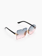 Очки солнцезащитные женские NO, линза 5.2×5.3 см, розовый - Фото 2