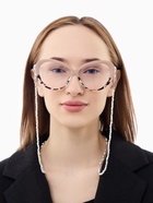 Цепочка для очков, шнурок на шею 75 см, белый 10815401