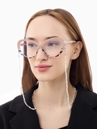 Цепочка для очков, шнурок на шею 75 см, белый 10815401