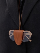 Держатель для очков на шею, шнурок 88 см, 4.5×7 см, коричневый - Фото 2