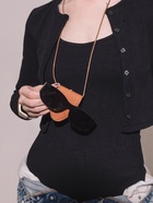 Держатель для очков на шею, шнурок 88 см, 4.5×7 см, коричневый 10815404