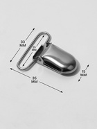 Клипсы для подтяжек, 3×1.5 см, 10 шт., цвет серебряный - Фото 2