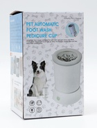 Лапомойка для собак и кошек FW-01, автоматическая, от батареек, белая - Фото 13