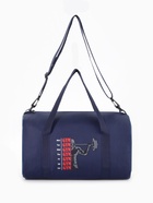 Сумка спортивная на молнии TEXTURA, с подкладкой, длинный ремень, маленький размер, синяя - Фото 4