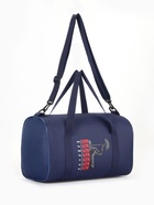 Сумка спортивная на молнии TEXTURA, с подкладкой, длинный ремень, маленький размер, синяя - Фото 7