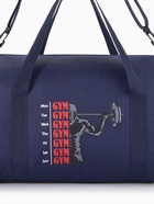 Сумка спортивная на молнии TEXTURA, с подкладкой, длинный ремень, маленький размер, синяя - Фото 6