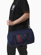 Сумка спортивная на молнии TEXTURA, с подкладкой, длинный ремень, маленький размер, синяя - Фото 2