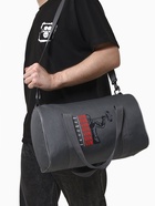 Сумка спортивная на молнии TEXTURA, с подкладкой, длинный ремень, маленький размер, серая - Фото 2