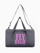 Сумка спортивная TEXTURA на молнии с подкладкой, длинный ремень, маленький размер, серая - Фото 7