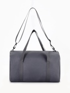 Сумка спортивная TEXTURA на молнии с подкладкой, длинный ремень, маленький размер, серая - Фото 6