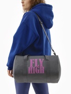 Сумка спортивная TEXTURA на молнии с подкладкой, длинный ремень, маленький размер, серая - Фото 2