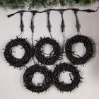 УЦЕНКА Гирлянда «Клип-лайт», 5 нитей по 20 м, IP44, УМС, 665 LED, 24 В, тёмная нить, свечение синее - Фото 5