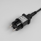 УЦЕНКА Гирлянда «Клип-лайт», 5 нитей по 20 м, IP44, УМС, 665 LED, 24 В, тёмная нить, свечение синее - Фото 7