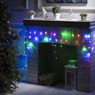 УЦЕНКА Гирлянда «Бахрома», 3×0.5 м, IP20, 80 LED, 220 В, 8 режимов, прозрачная нить, свечение мульти - Фото 7