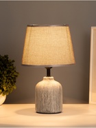 Лампа настольная RISALUX «Никс», 1×40 Вт Е27, серый, 20×20×30 см - фото 4734507