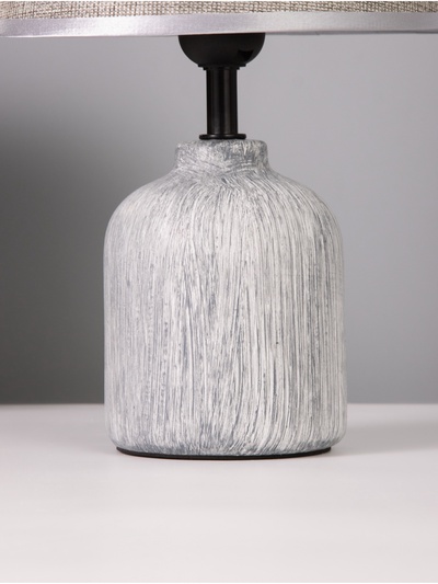 Лампа настольная RISALUX «Никс», 1×40 Вт Е27, серый, 20×20×30 см