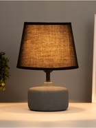 Лампа настольная RISALUX «Нана», 1×40 Вт Е27, серый, 20×20×27.5 см - фото 33410245