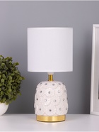 Лампа настольная RISALUX «Букет», 1×40 Вт Е14, белый, 14.5×14.5×30 см - Фото 1