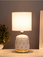 Лампа настольная RISALUX «Букет», 1×40 Вт Е14, белый, 14.5×14.5×30 см - Фото 2