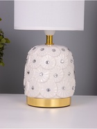 Лампа настольная RISALUX «Букет», 1×40 Вт Е14, белый, 14.5×14.5×30 см - Фото 4