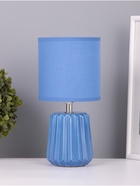 Лампа настольная RISALUX «Кон», 1×40 Вт Е14, синий, 13×13×25 см - Фото 1