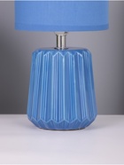 Лампа настольная RISALUX «Кон», 1×40 Вт Е14, синий, 13×13×25 см - Фото 4