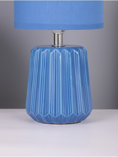 Лампа настольная RISALUX «Кон», 1×40 Вт Е14, синий, 13×13×25 см