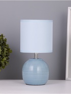 Лампа настольная RISALUX «Бриз», 1×40 Вт Е14, голубой, 13×13×25 см - Фото 1