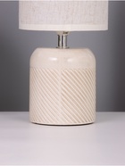 Лампа настольная RISALUX «Рукия», 1×40 Вт Е14, серый/экрю, 13×13×25 см - фото 4734599