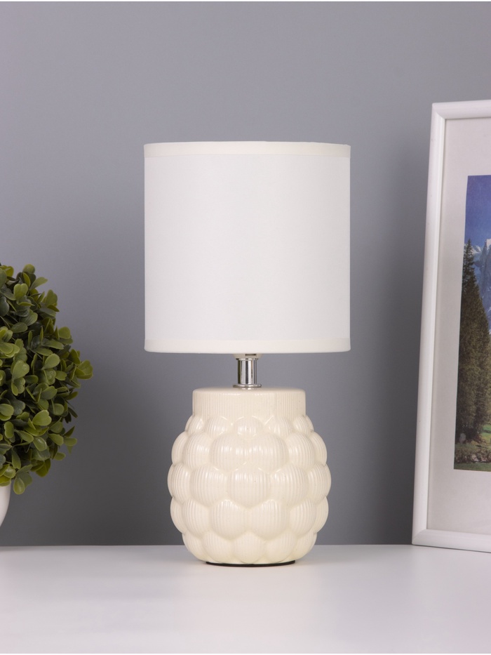 Лампа настольная RISALUX «Хицугая», 1×40 Вт Е14, бежевый, 14×14×28 см - Фото 1