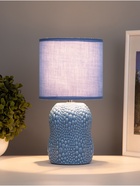 Лампа настольная RISALUX «Иссин», 1×40 Вт Е14, синий, 15×15×30 см - Фото 2