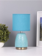 Лампа настольная RISALUX «Масаки», 1×40 Вт Е14, синий, 15×15×30 см - Фото 1