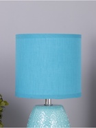 Лампа настольная RISALUX «Масаки», 1×40 Вт Е14, синий, 15×15×30 см - Фото 3