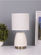 Лампа настольная RISALUX «Масаки», 1×40 Вт Е14, бежевый, 15×15×30 см - Фото 1