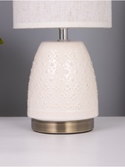 Лампа настольная RISALUX «Масаки», 1×40 Вт Е14, бежевый, 15×15×30 см - Фото 4